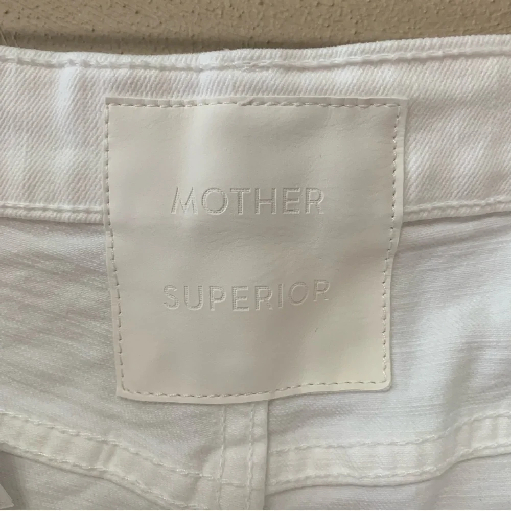 Mother Superior High Waisted Tunnel Vision Ankle Totally Innocent White Size 29
